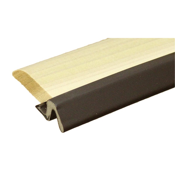 Streamline Pattern Door Stop Set, with (Brown) Q-Lon Weatherstrip Top and Sides